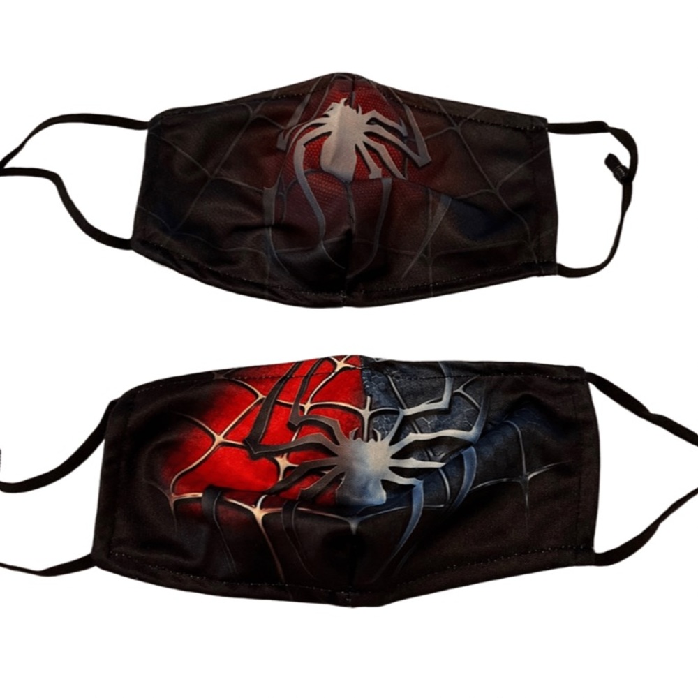 New Unisex Spider-Man Face Masks Pack of 2